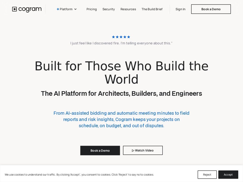 Cogram 网站截图