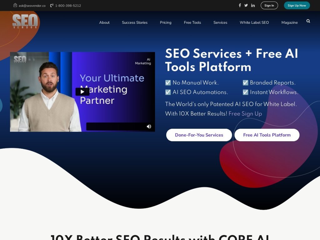 SEO GPT 网站截图