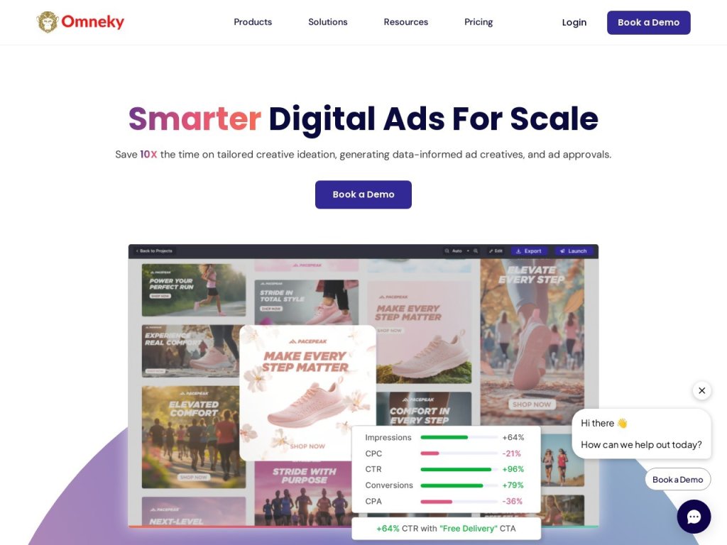 Omneky 网站截图