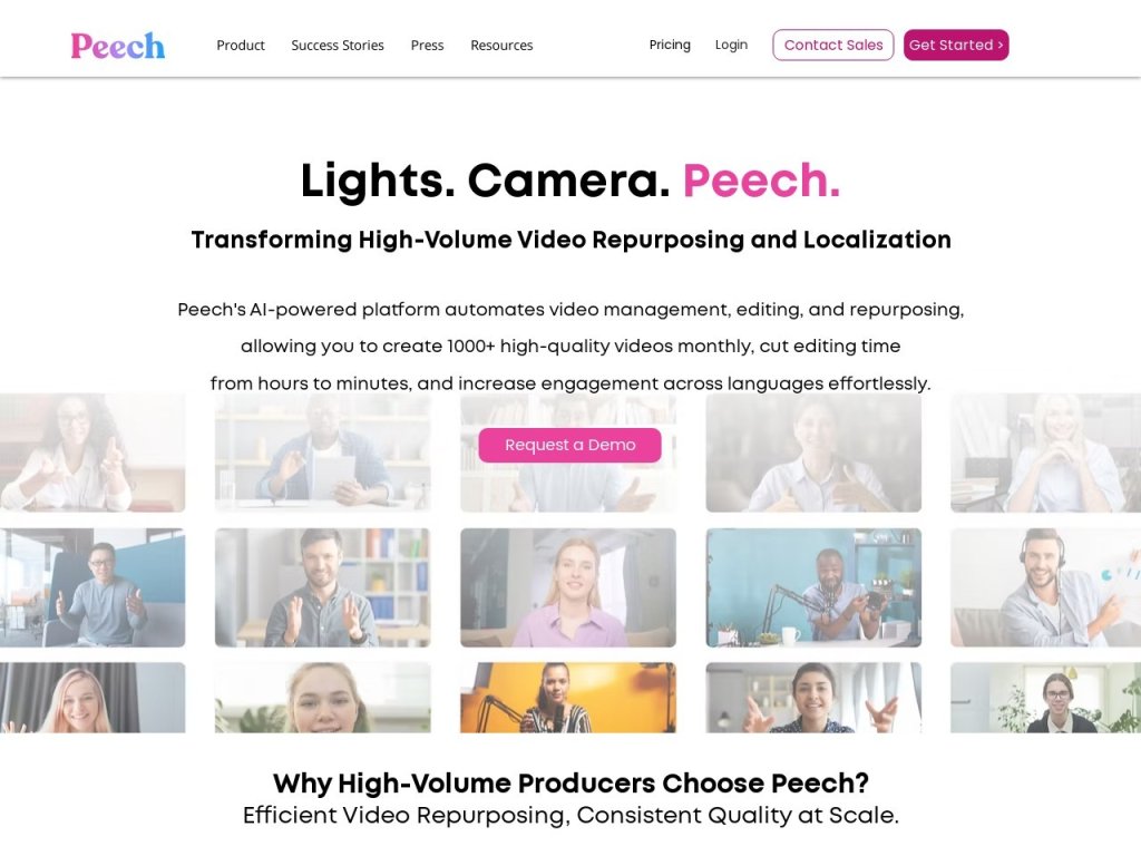 Peech 网站截图