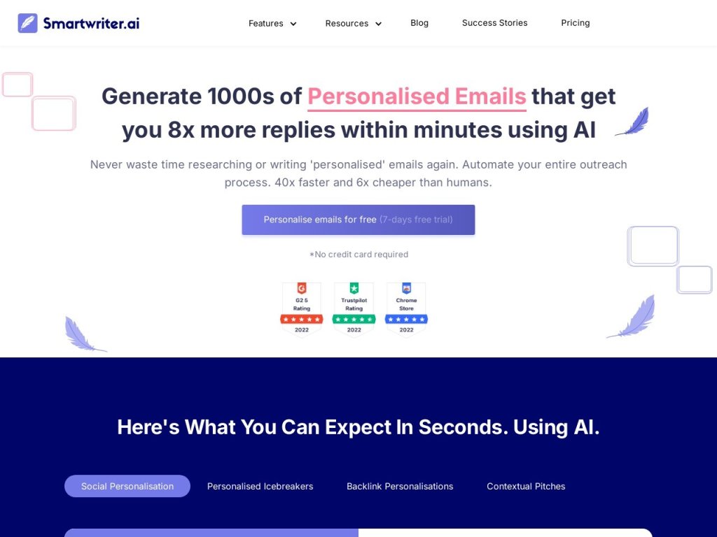 SmartWriter.ai 网站截图