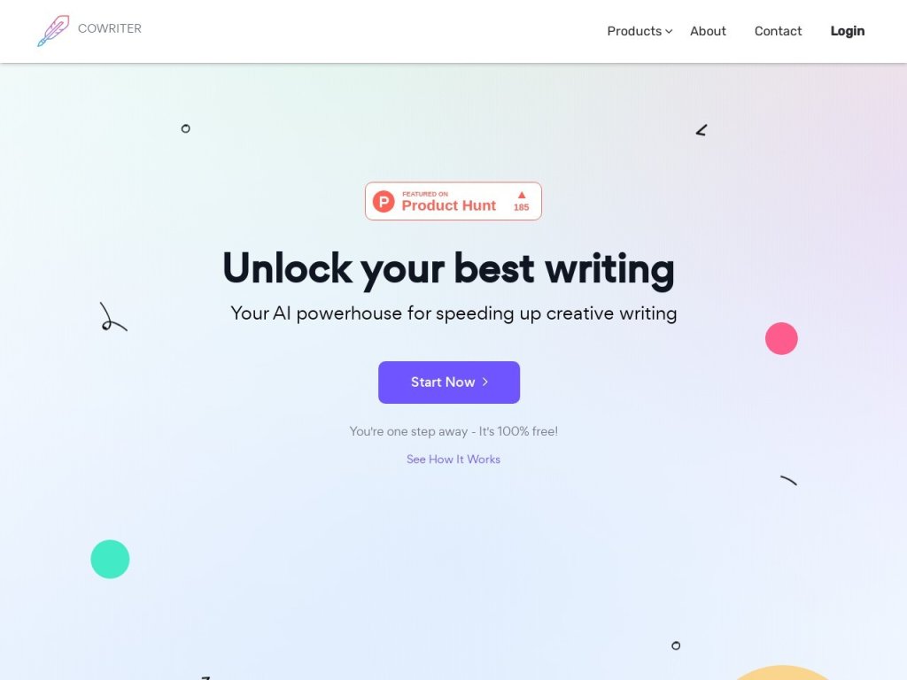 Cowriter 网站截图