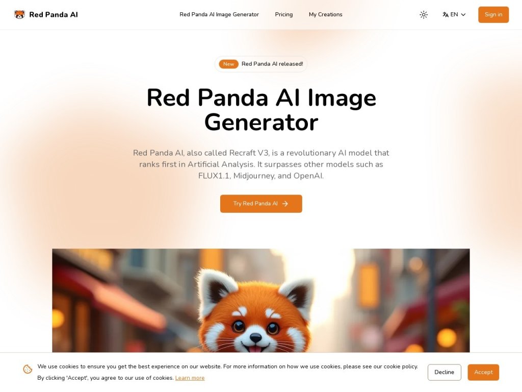 Red Panda AI 网站截图