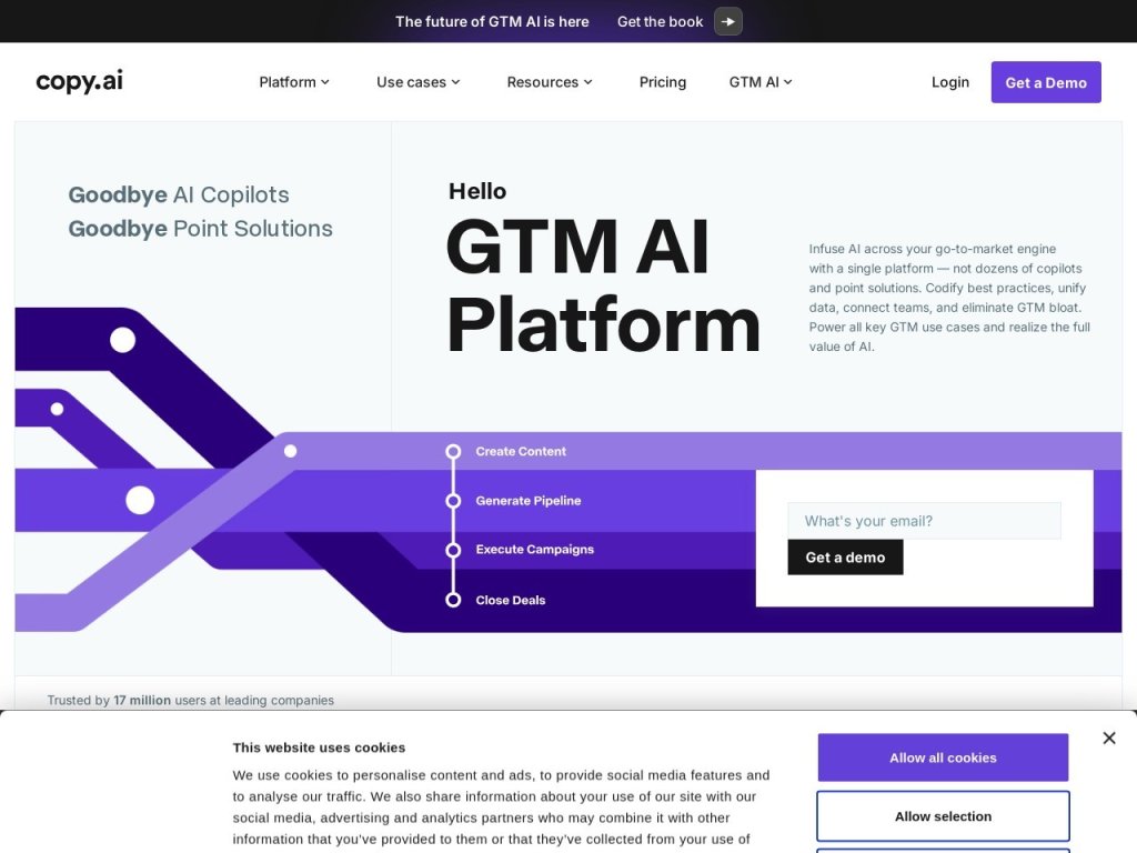 Copy.ai 网站截图