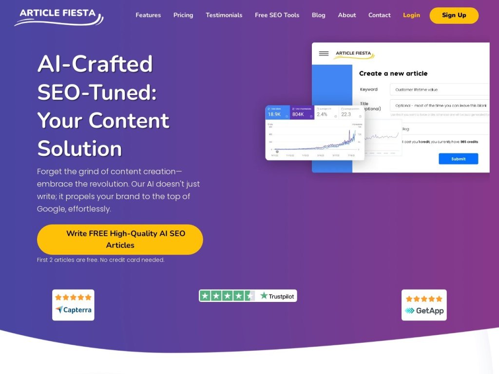 Article Fiesta 网站截图