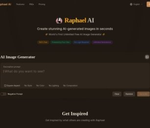 Raphael AI 网站截图