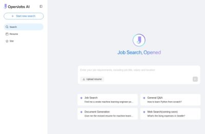 OpenJobs AI 网站截图