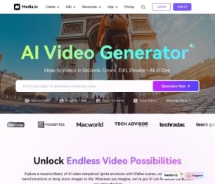 Media.io 网站截图