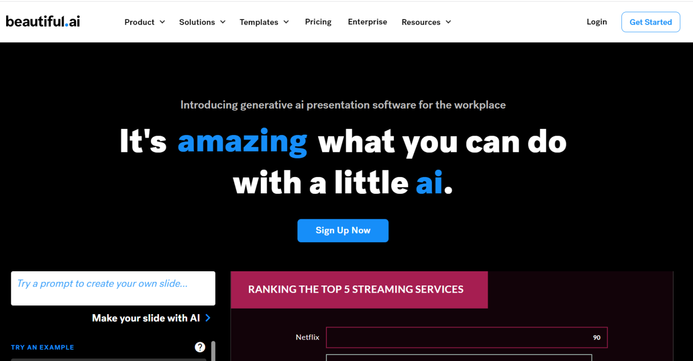 beautiful.ai 网站截图