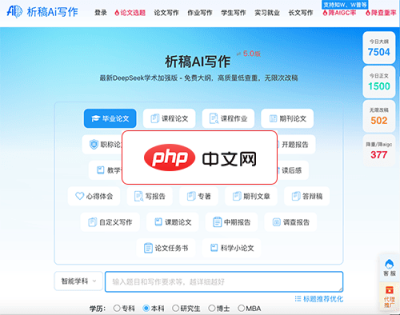 析稿Ai写作 网站截图