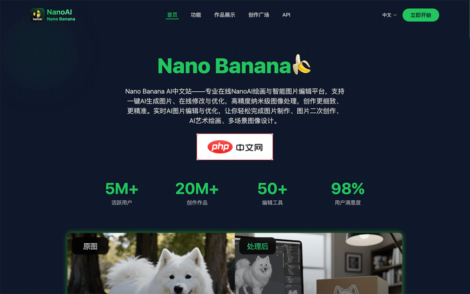 NanoAI 网站截图