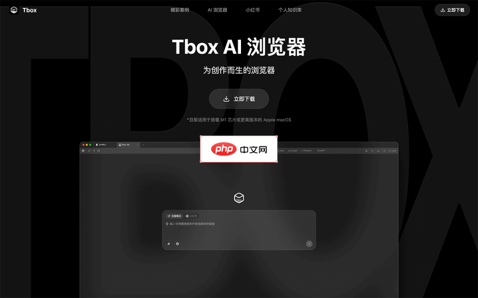 Tbox AI浏览器 网站截图