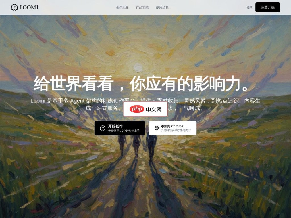 Loomi 网站截图