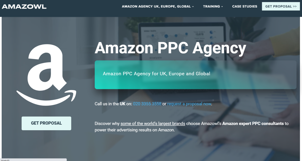 Amazowl PPC代理 网站截图
