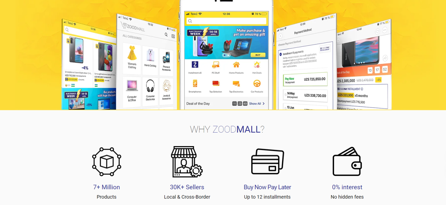 ZoodMall 网站截图