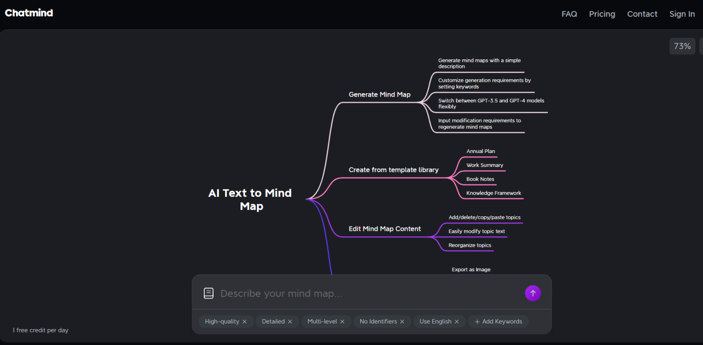ChatMind 网站截图