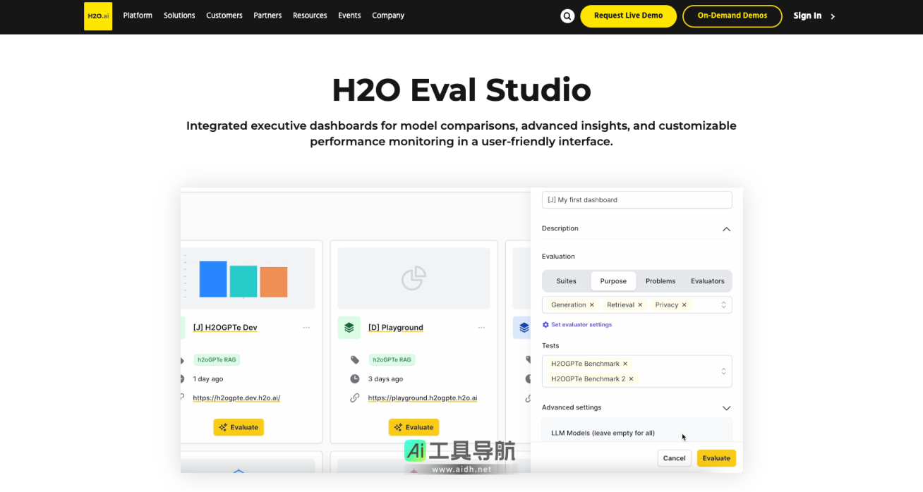 H2O Eval Studio