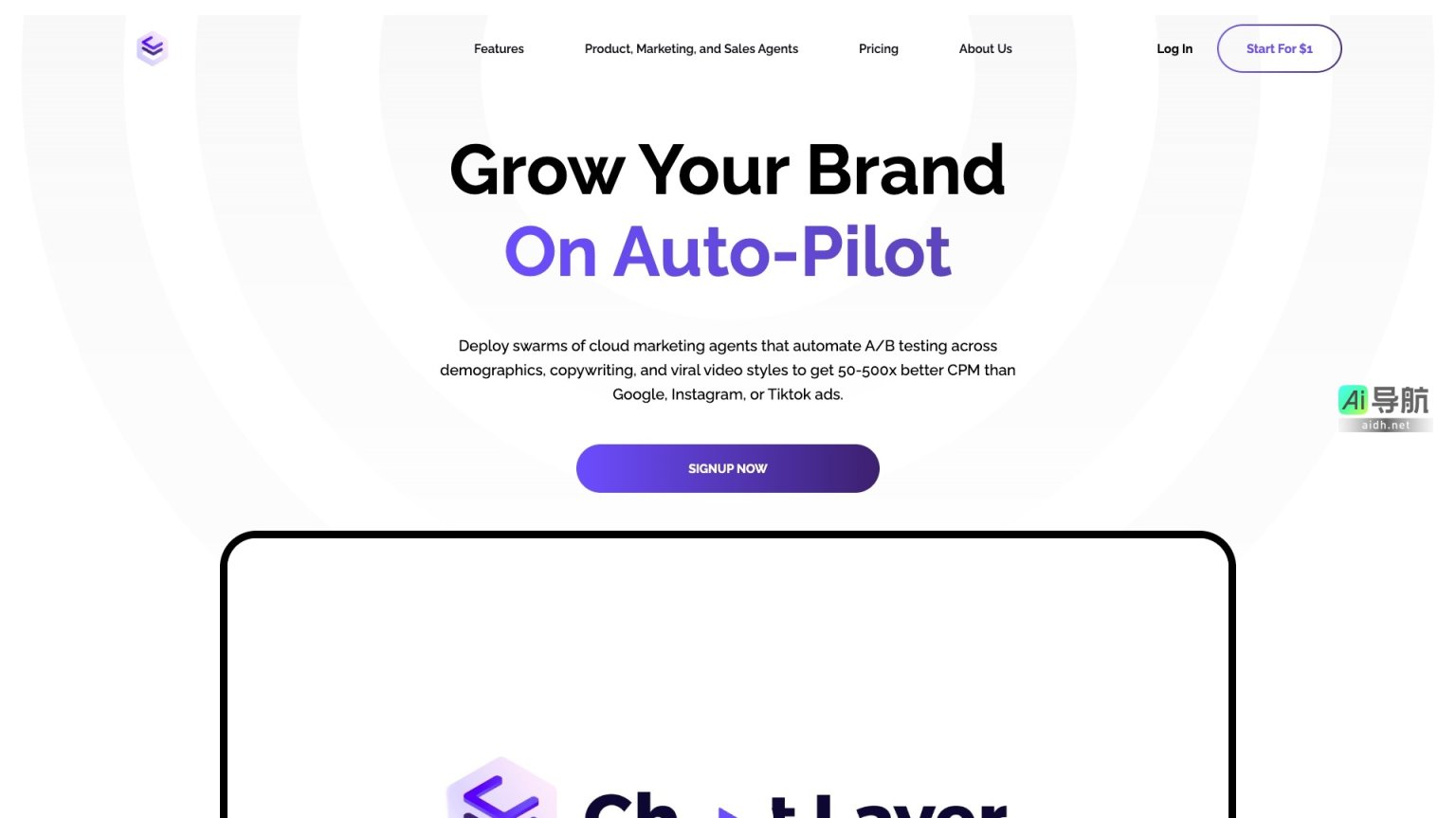 Cheat Layer 通过自动化营销和销售流程，帮助品牌实现高效增长 网站截图