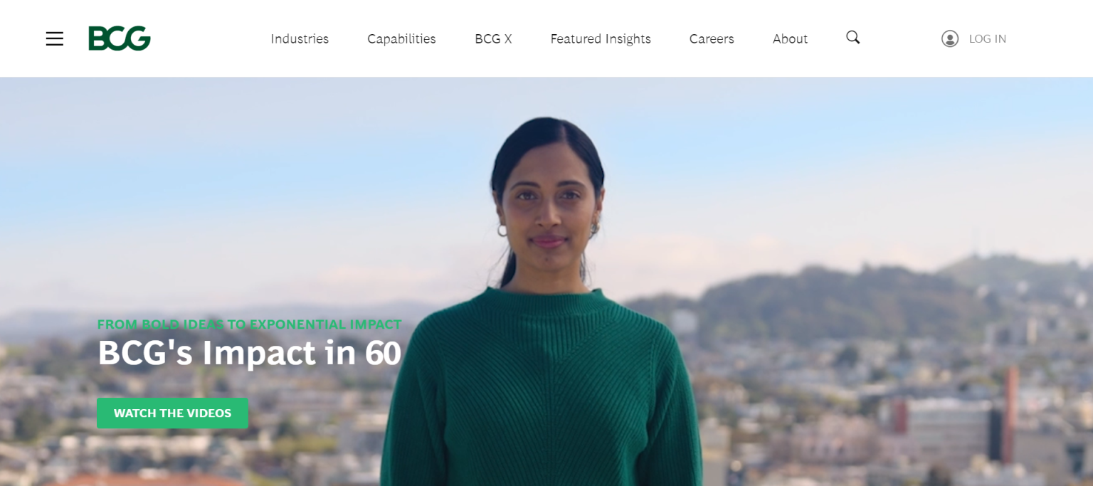 BCG 网站截图