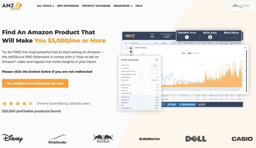AMZ Scout 网站截图