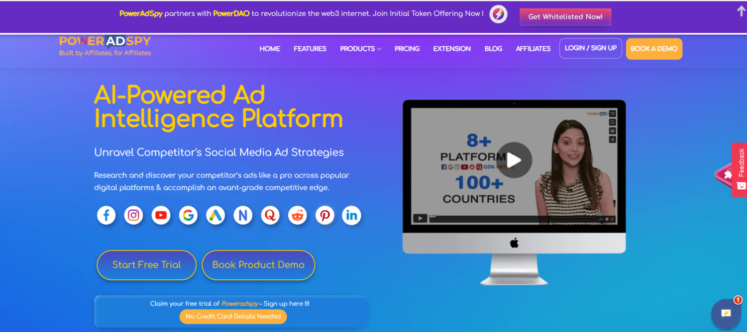 PowerAdspy 网站截图