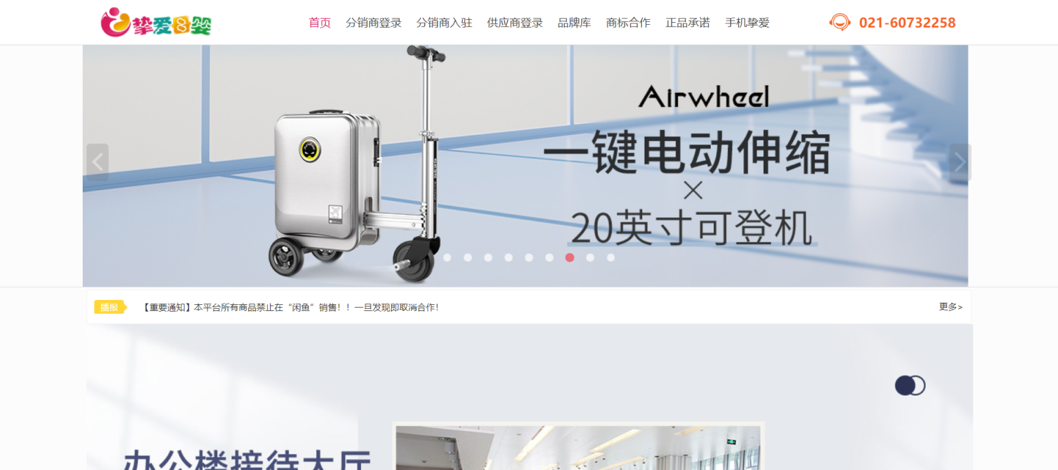 挚爱母婴 网站截图