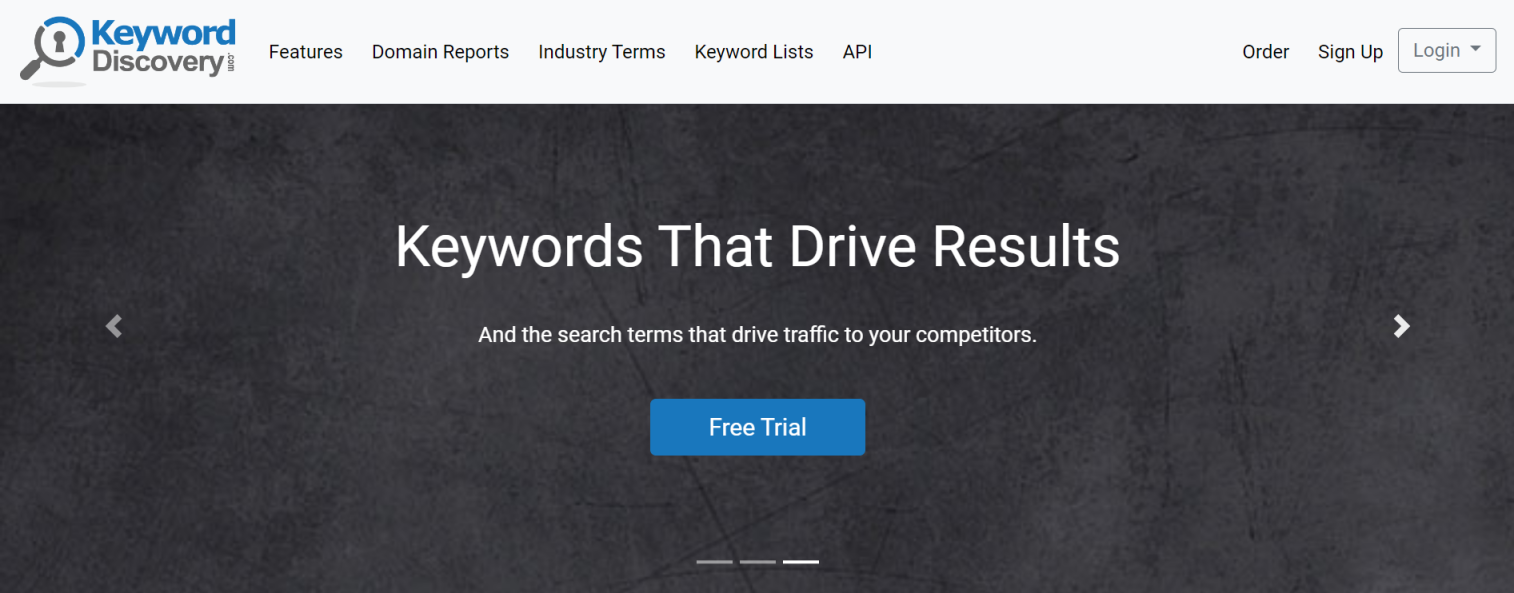 KeyWord Discovery 网站截图