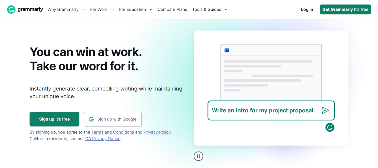 Grammarlygo 网站截图