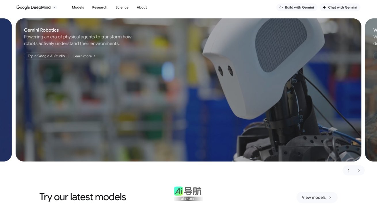 Google DeepMind 致力于通过先进的人工智能技术推动科学发现与创新 网站截图