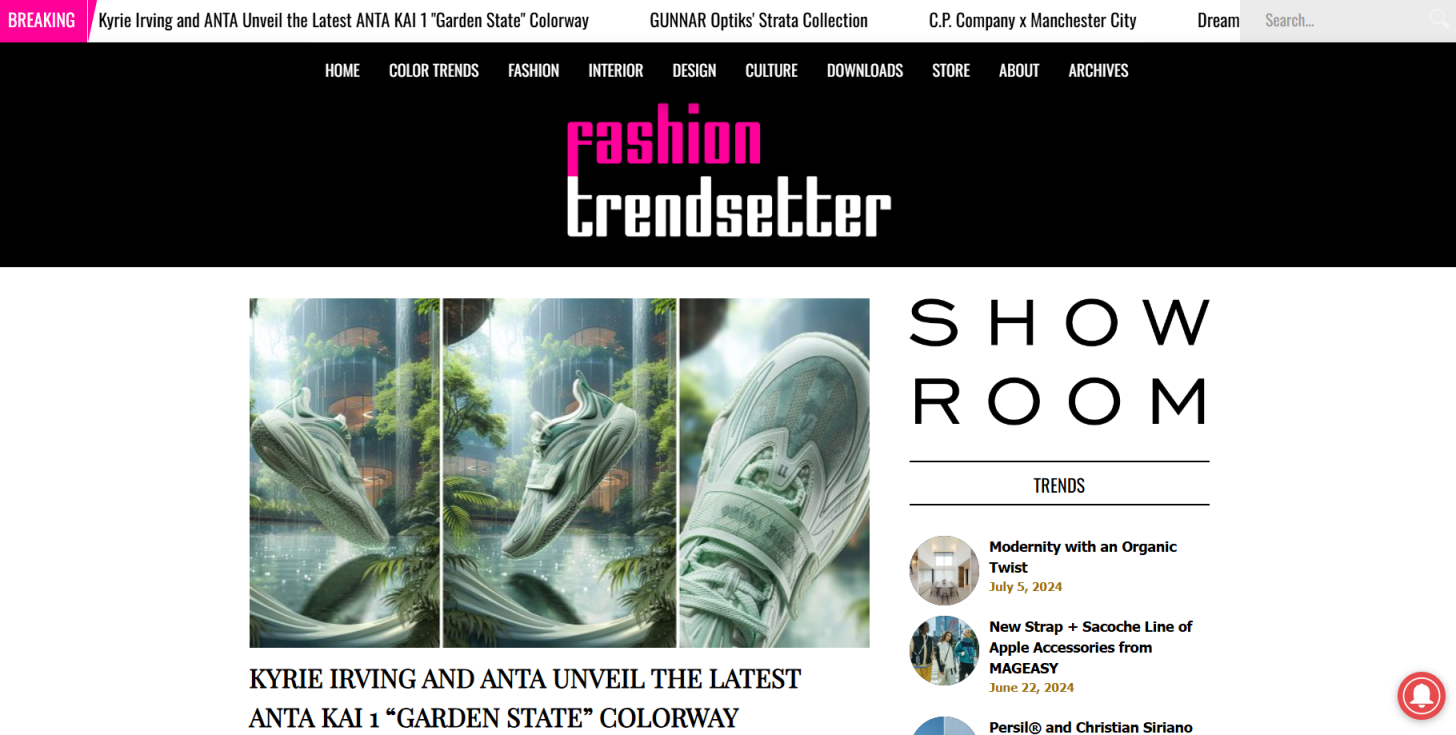 Fashion Trendsetter 网站截图