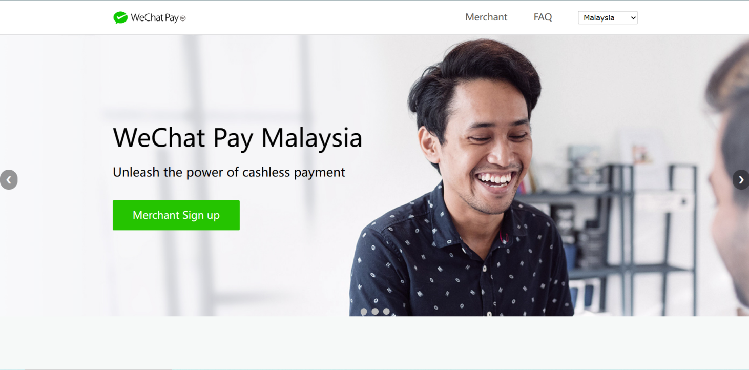 WeChat Pay MY 网站截图