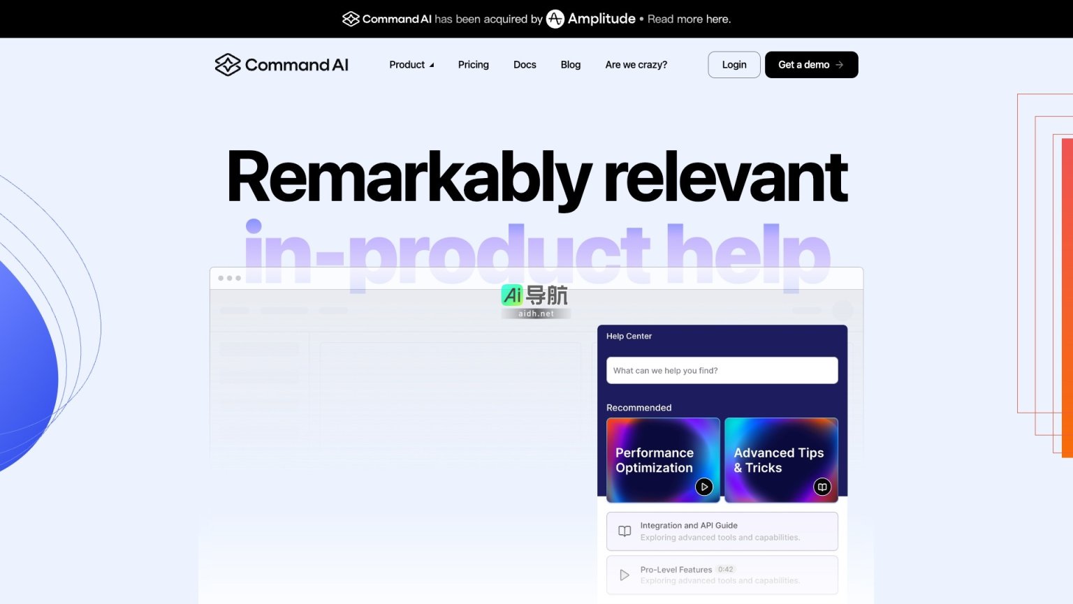 Command AI 提供智能搜索与个性化帮助，提升用户体验与信息获取效率 网站截图