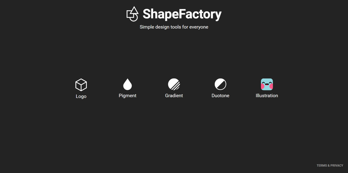 ShapeFactory 网站截图