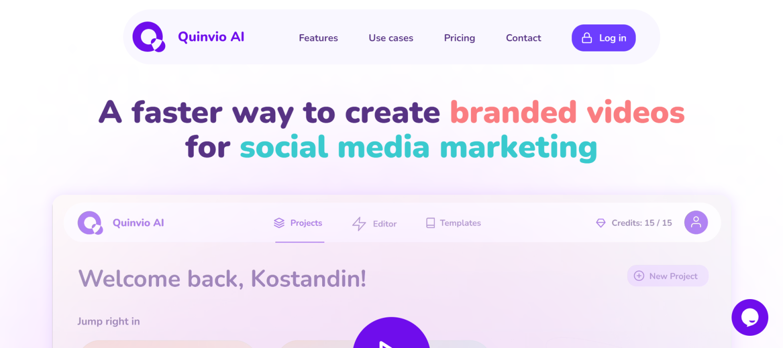 Quinvio AI 网站截图