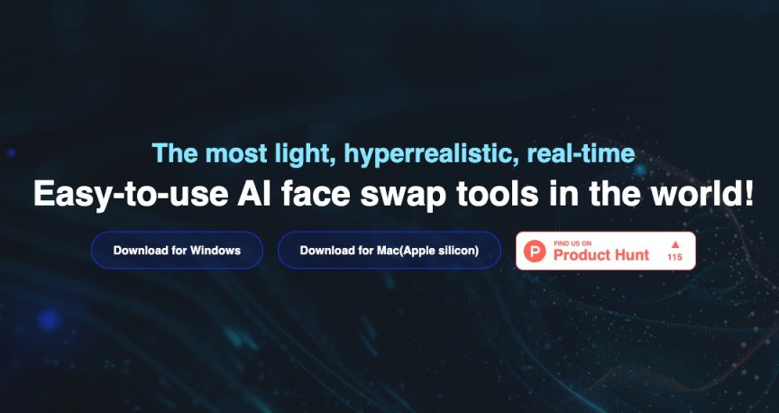 Swapface人脸交换 网站截图