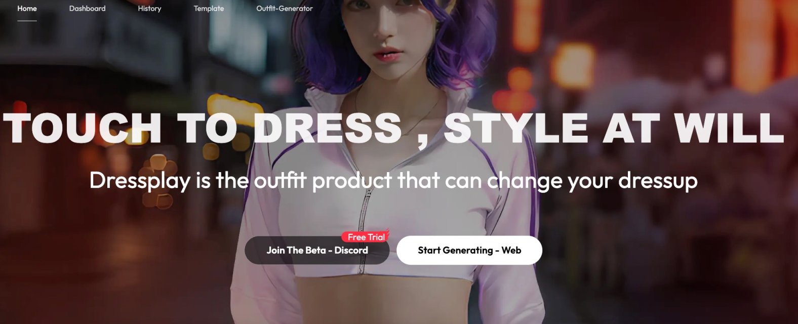 DressPlay 网站截图