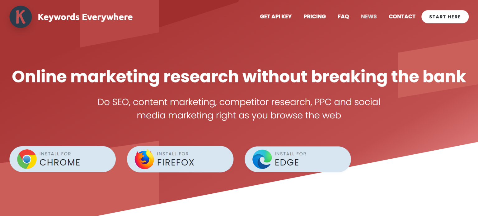 Keywords Everywhere 网站截图
