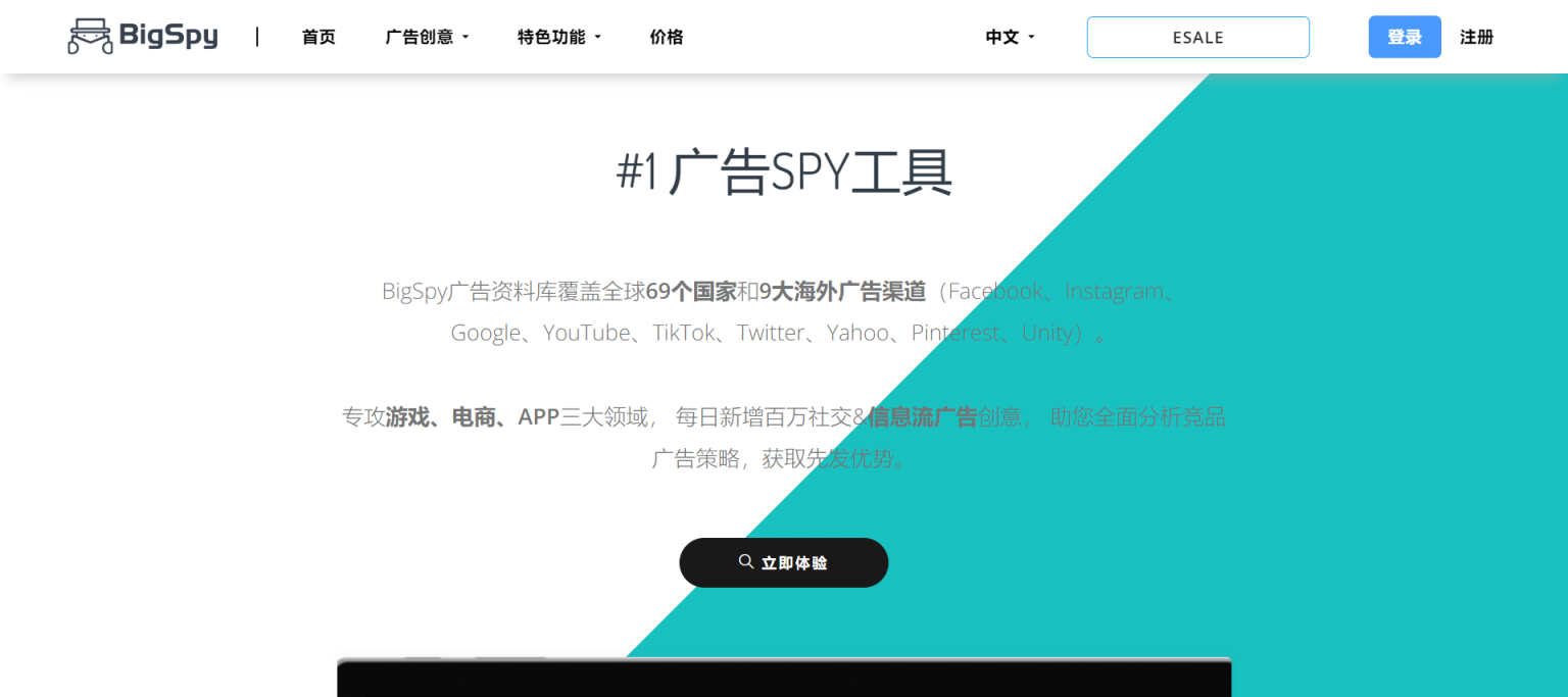 BigSpy 网站截图