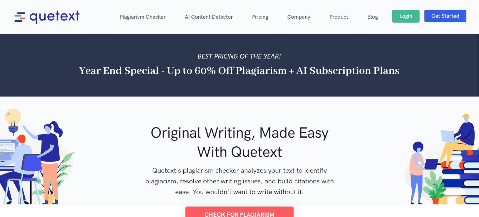 Quetext 网站截图