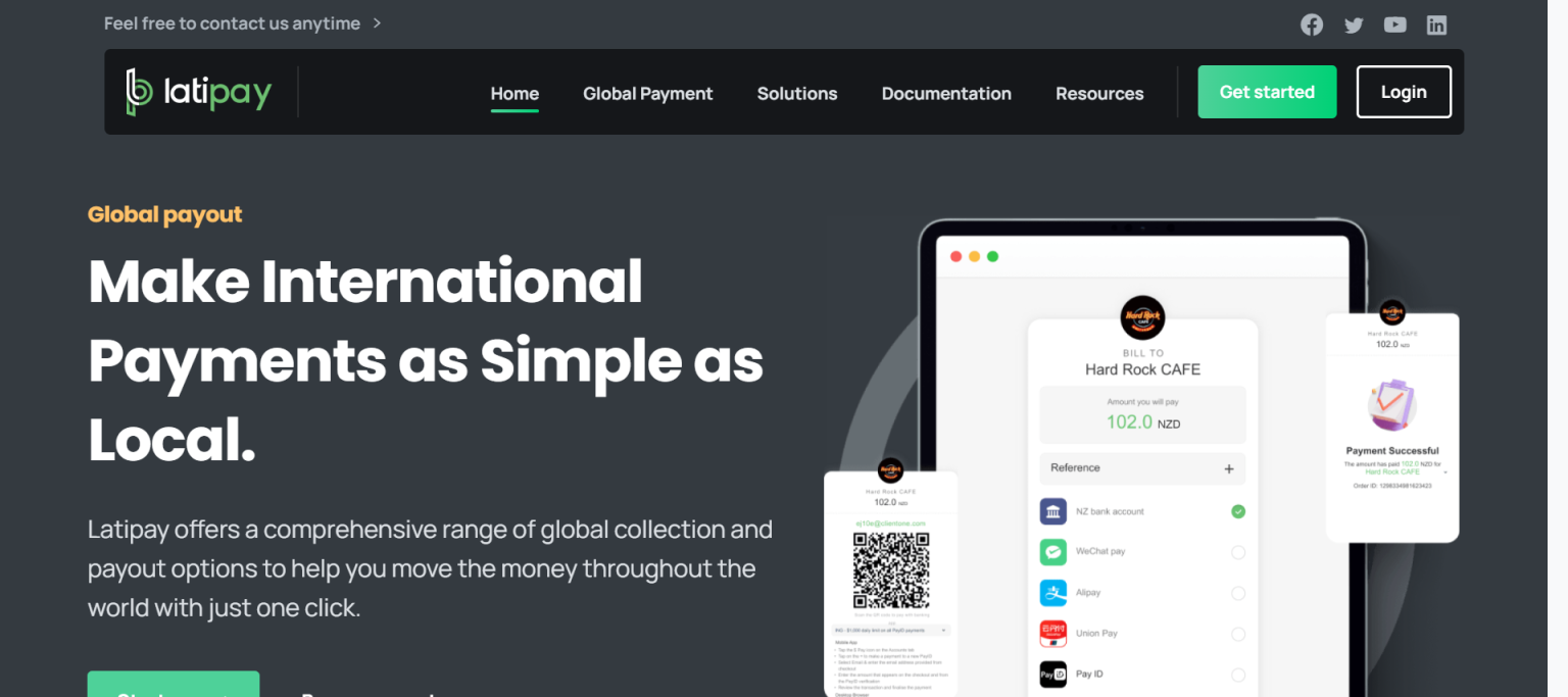 Latipay 网站截图