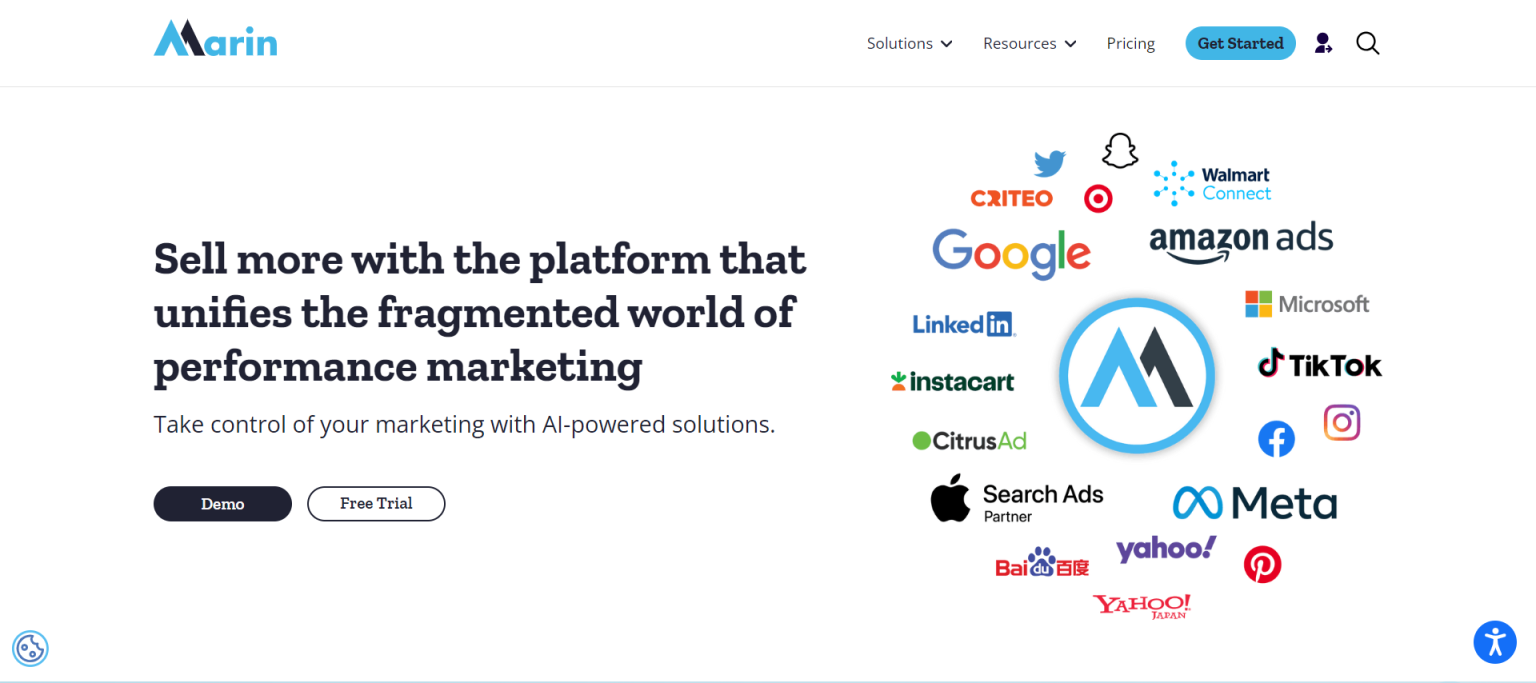 Marin Software 网站截图