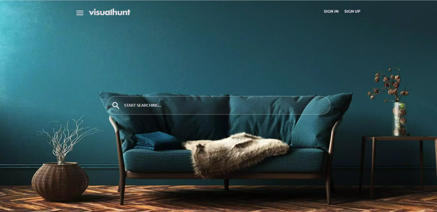 visualhunt 网站截图