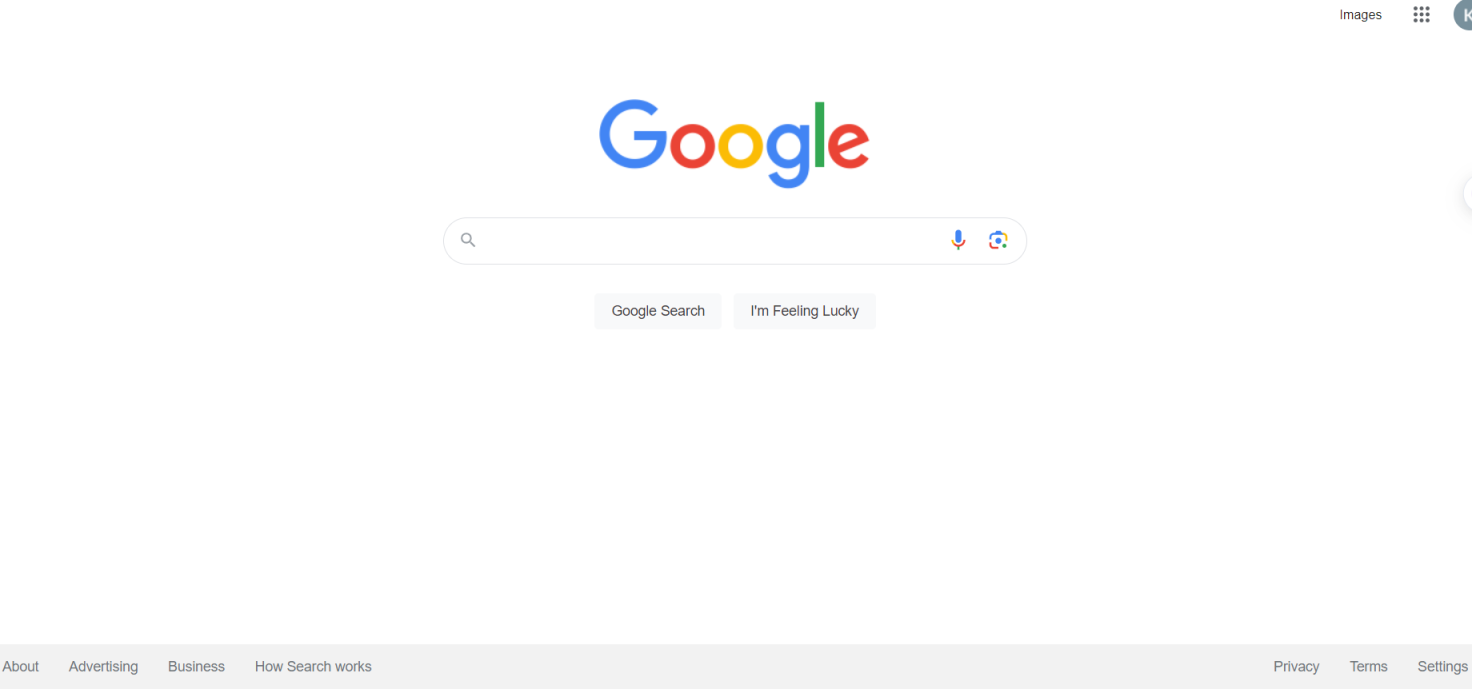谷歌搜索 网站截图