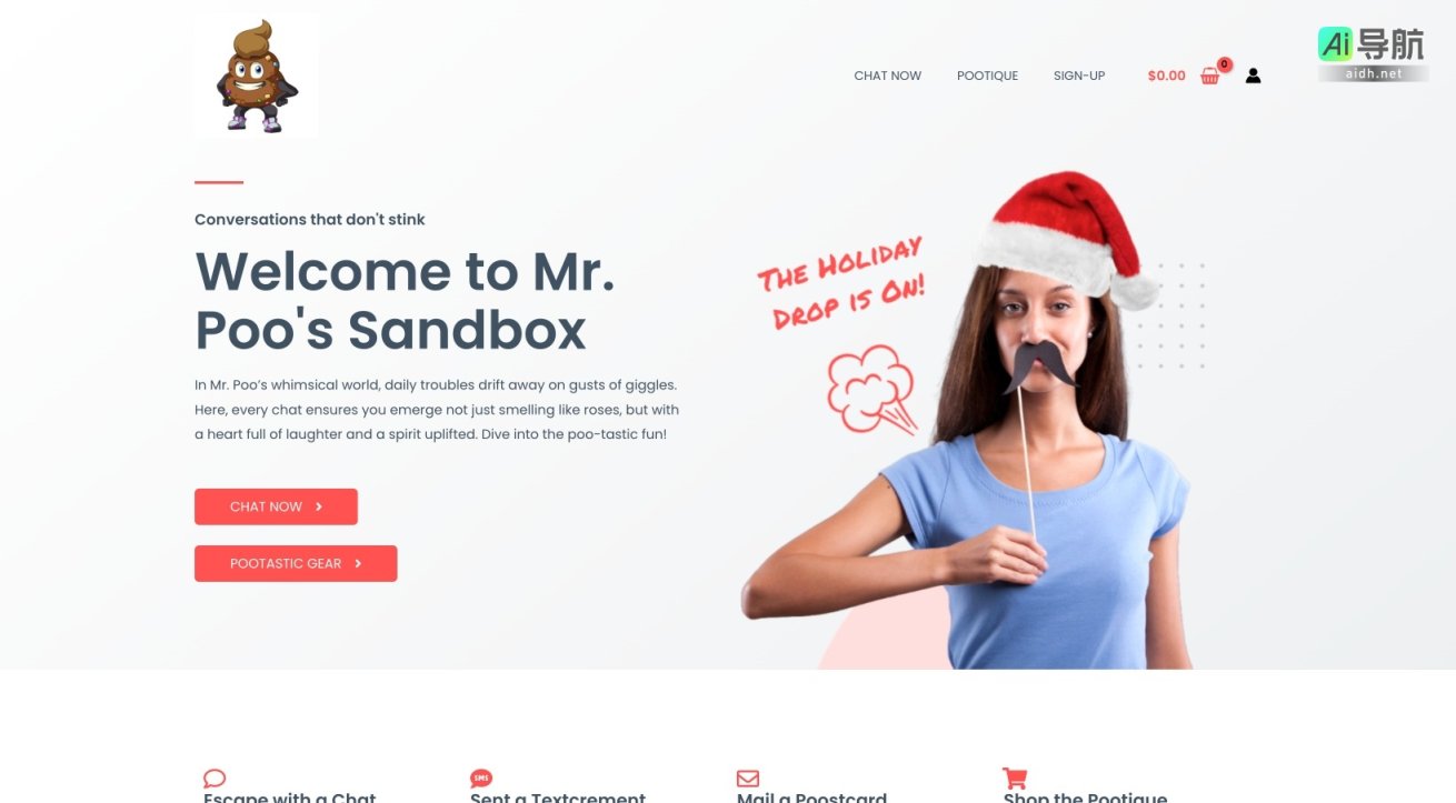 Mr. Poo’s Sandbox 在Mr. Poo的沙盒中，体验幽默对话，享受轻松愉快的交流与快乐 网站截图