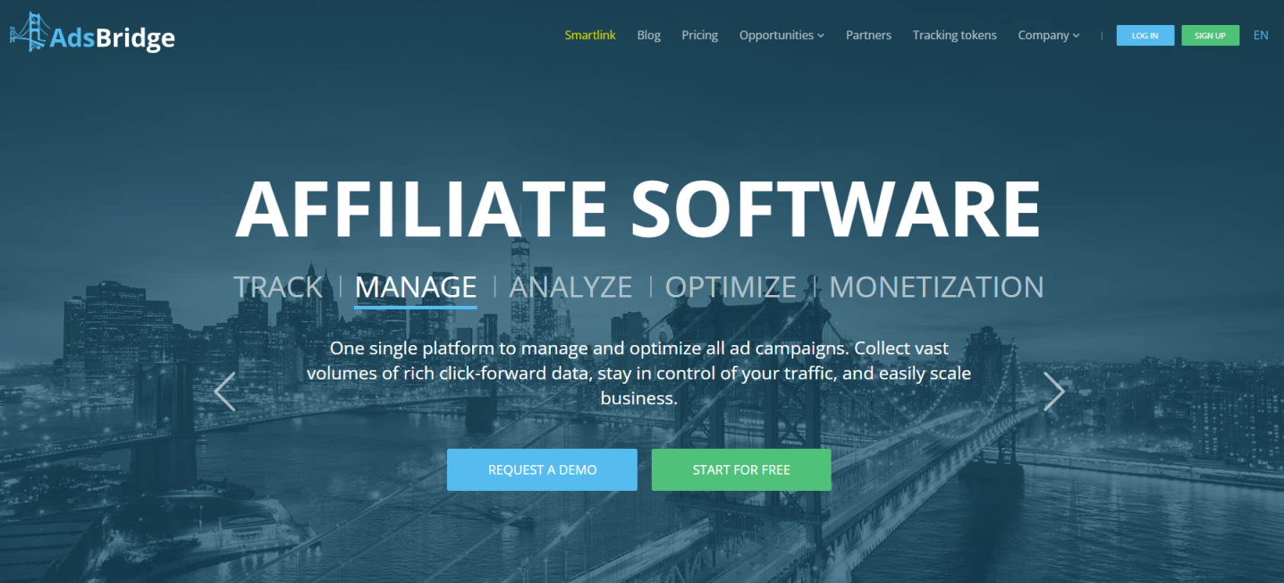 Adsbridge 网站截图