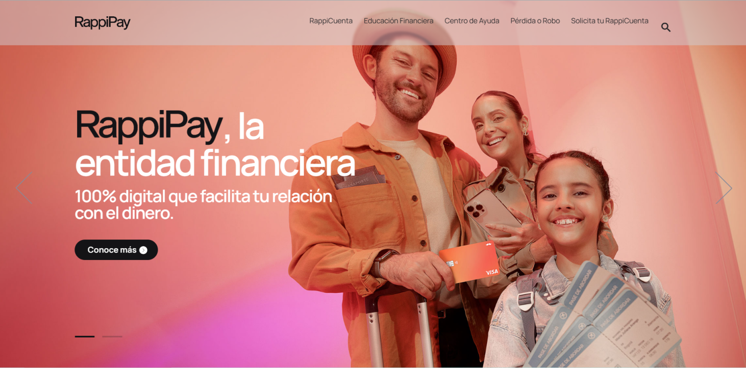 RappiPay 网站截图