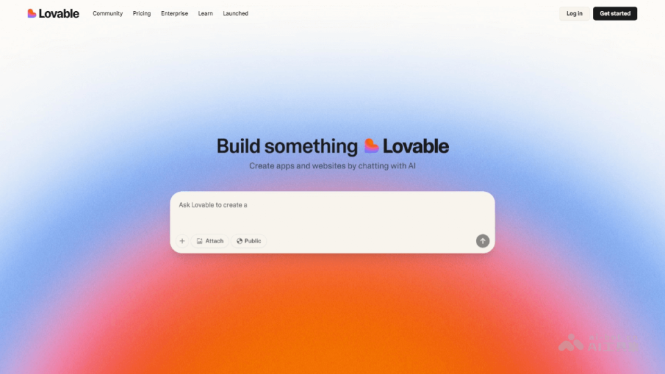 Lovable 网站截图