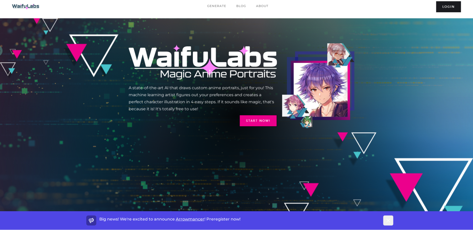 Waifu Labs AI 绘制自定义动漫肖像翻译站点