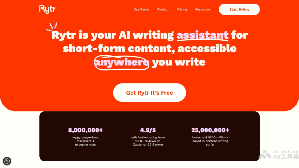 Rytr 网站截图