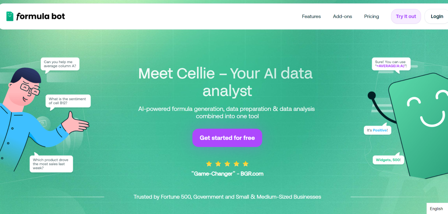 ExcelFormulaBot 网站截图